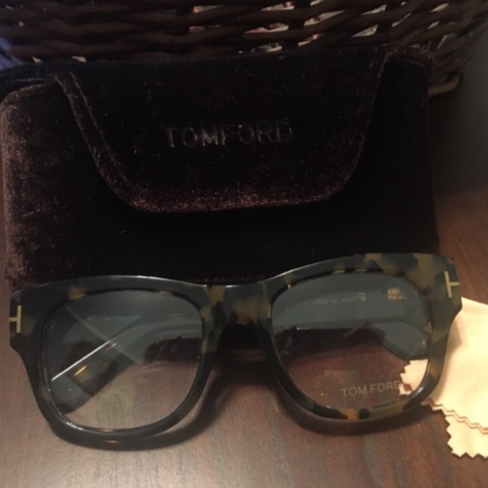 Tom Ford eyeglasses.
